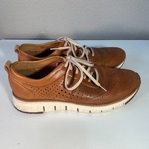 Cole Haan Zerogrand Grand.OS Brown Leather Dress Sneakers - 11.5